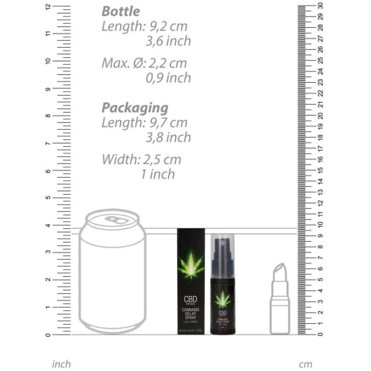 Ejakuliaciją atitolinantis purškiklis CBD Last Longer (15 ml)