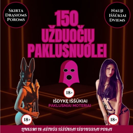 150 užduočių nuolankioms moterims Paklusk
