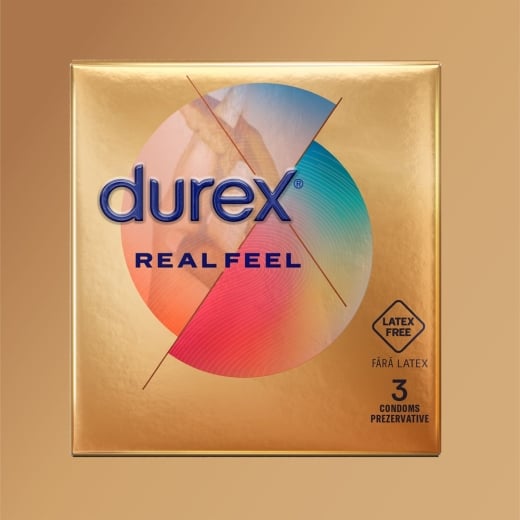 Prezervatyvai Durex Real Feel (3 vnt.)