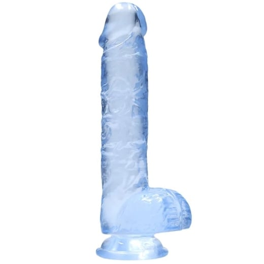 Falo imitatorius Crystal Clear (17 cm) (mėlynas)