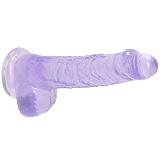 Falo imitatorius Crystal Clear (17 cm) (violetinis)