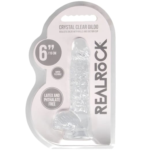 Falo imitatorius Crystal Clear (17 cm) (skaidrus)