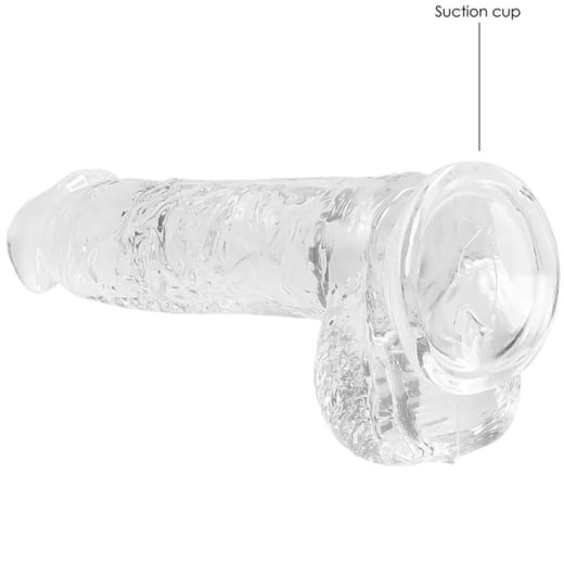 Falo imitatorius Crystal Clear (17 cm) (skaidrus)