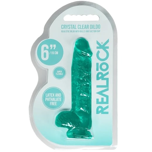 Falo imitatorius Crystal Clear (17 cm) (žalias)