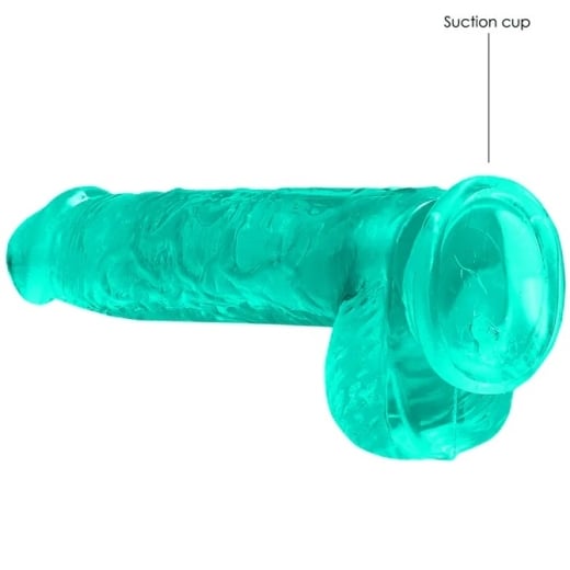 Falo imitatorius Crystal Clear (17 cm) (žalias)