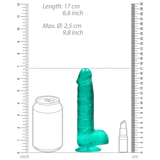 Falo imitatorius Crystal Clear (17 cm) (žalias)