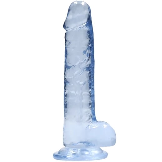 Falo imitatorius Crystal Clear (19 cm) (mėlynas)