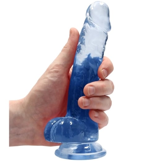 Falo imitatorius Crystal Clear (19 cm) (mėlynas)