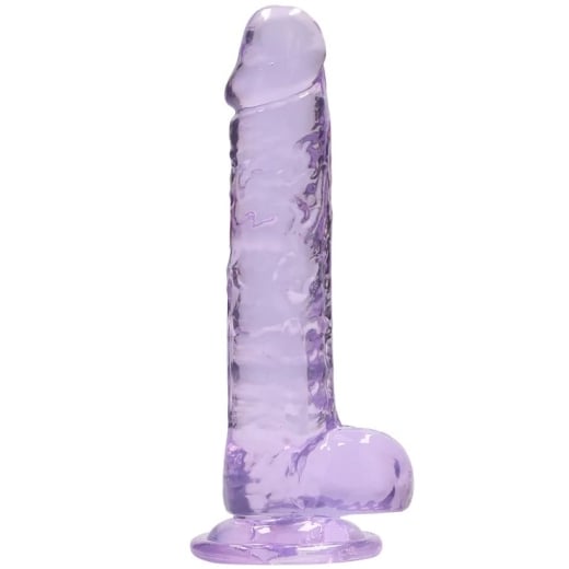 Falo imitatorius Crystal Clear (19 cm) (violetinis)