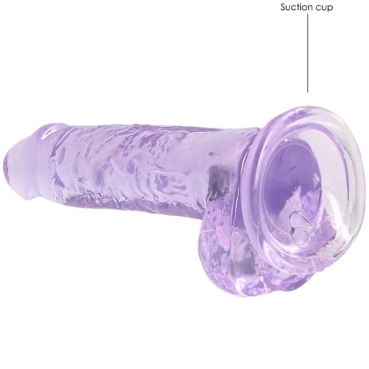 Falo imitatorius Crystal Clear (19 cm) (violetinis)