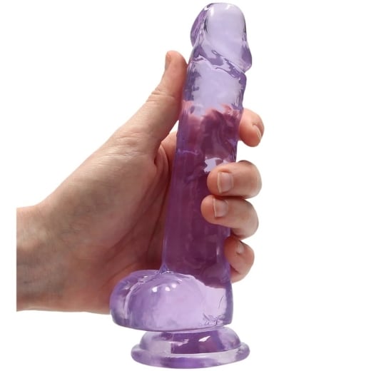 Falo imitatorius Crystal Clear (19 cm) (violetinis)