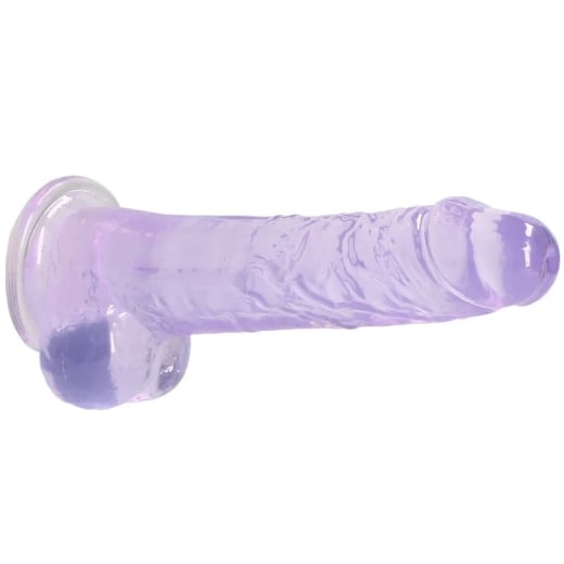 Falo imitatorius Crystal Clear (21 cm) (violetinis)
