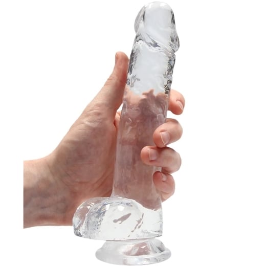 Falo imitatorius Crystal Clear (21 cm) (skaidrus)
