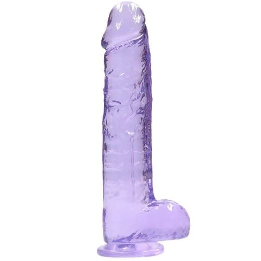 Falo imitatorius Crystal Clear (25 cm) (violetinis)