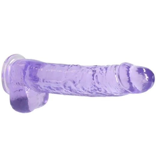 Falo imitatorius Crystal Clear (25 cm) (violetinis)
