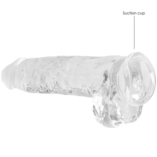 Falo imitatorius Crystal Clear (25 cm) (skaidrus)