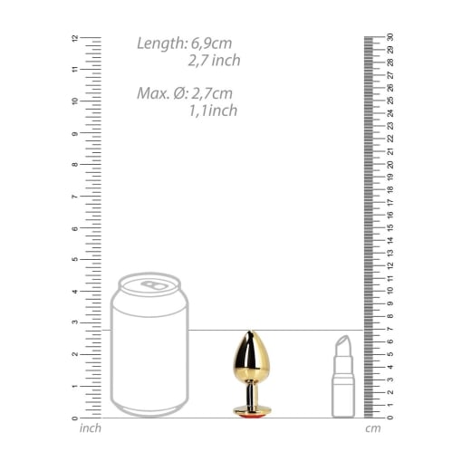 Analinis kaištis Gold Heart Gem (S dydis) 