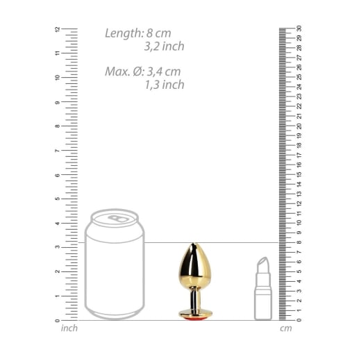 Analinis kaištis Gold Heart Gem (M dydis) 