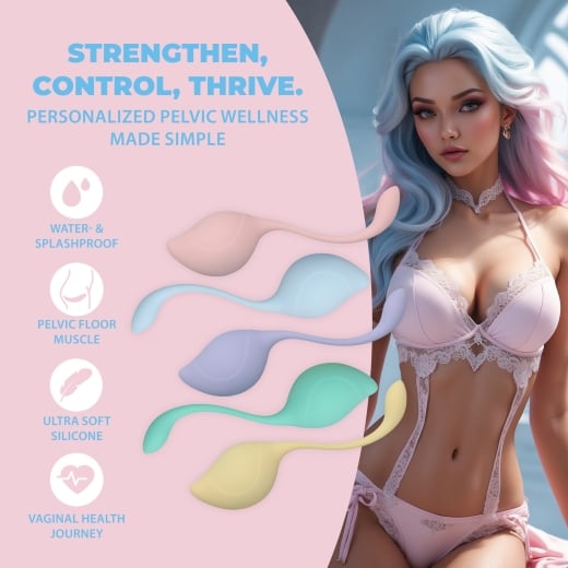 Vaginalinių kamuoliukų rinkinys Pelvic Stem 