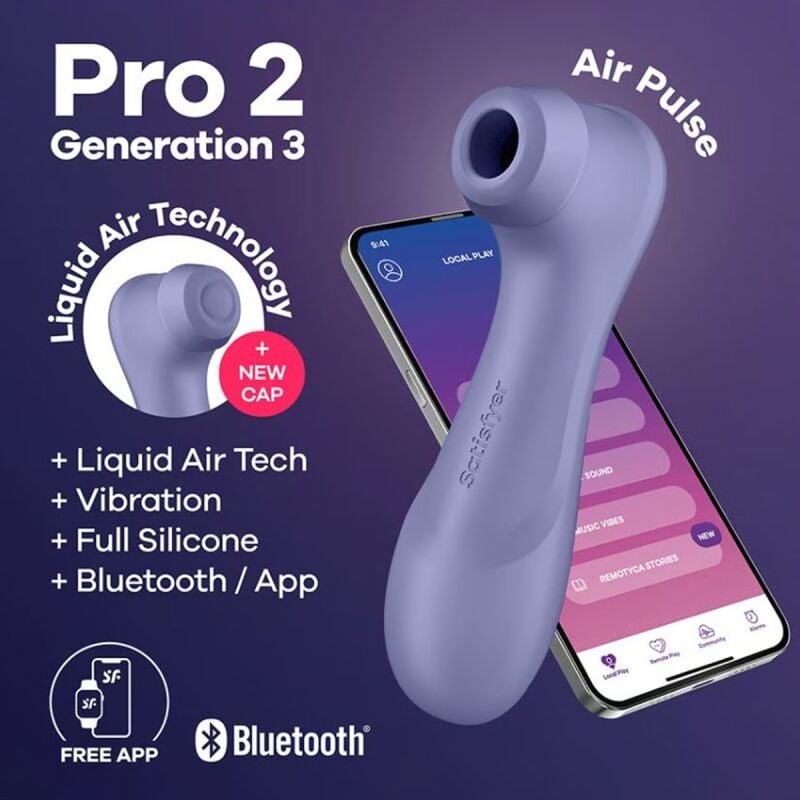 Смарт клиторальный стимулятор Satisfyer Pro 2 Generation 3 (фиолетовый)