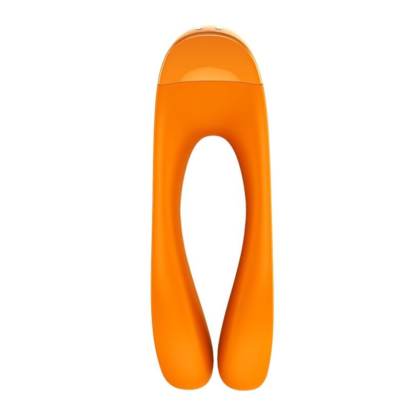 Piršto vibratorius Satisfyer Candy Cane (oranžinis) 