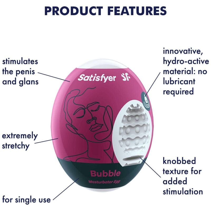 Masturbators Satisfyer Bubble Egg