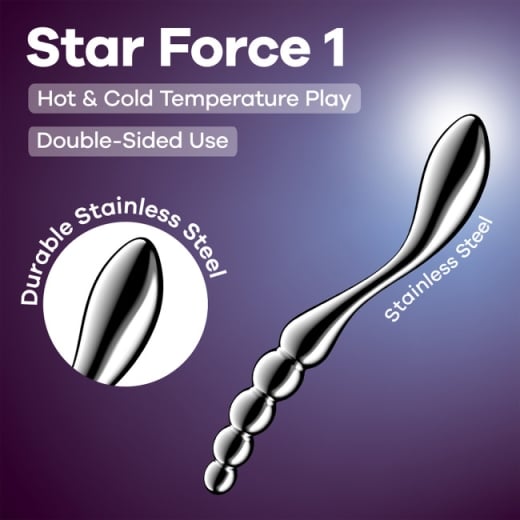 Metalinis dildo Star Beads