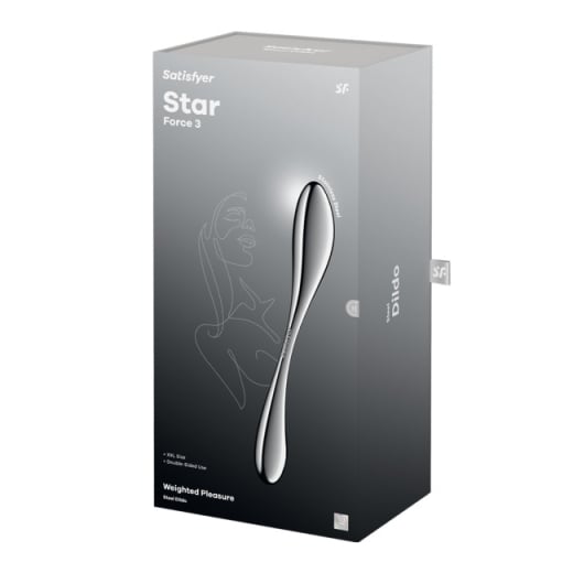 Metalinis dildo Star Wave