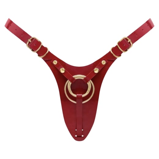 Страпон-пояс Strap-On-Me Fabulous (красный)
