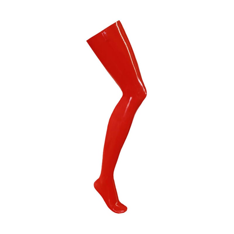 Raudonos latekso kojinės