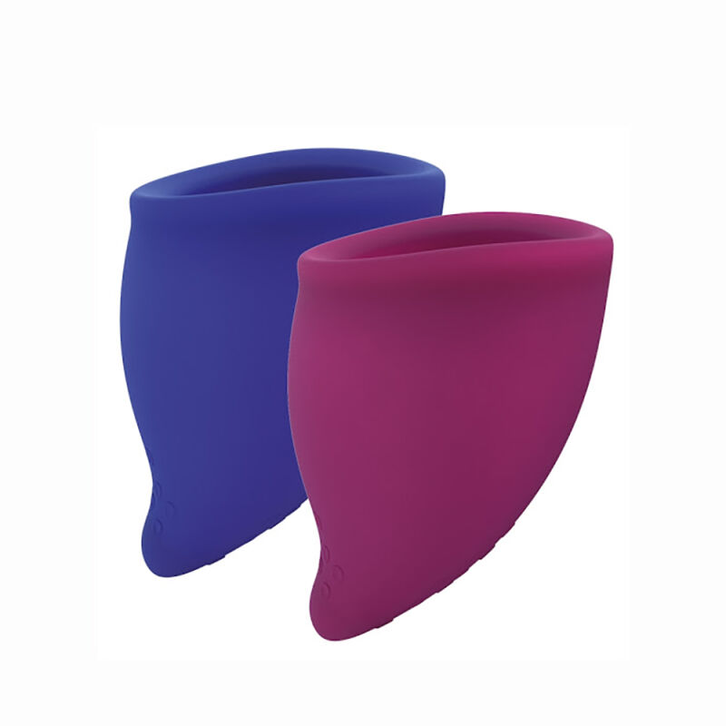 Menstruacinės taurelės FUN CUP B dydis (mėlyna/violetinė)
