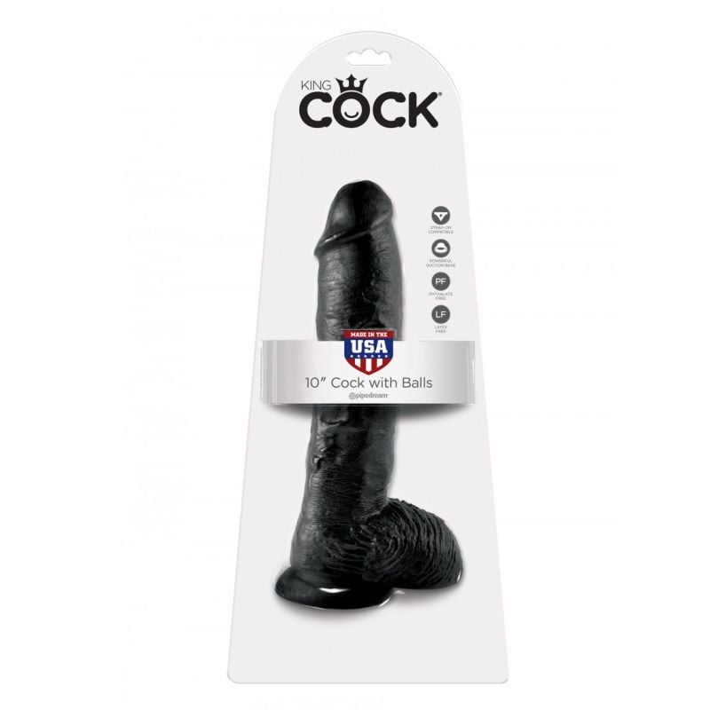 King Cock 10 dildo Toris (juodas)