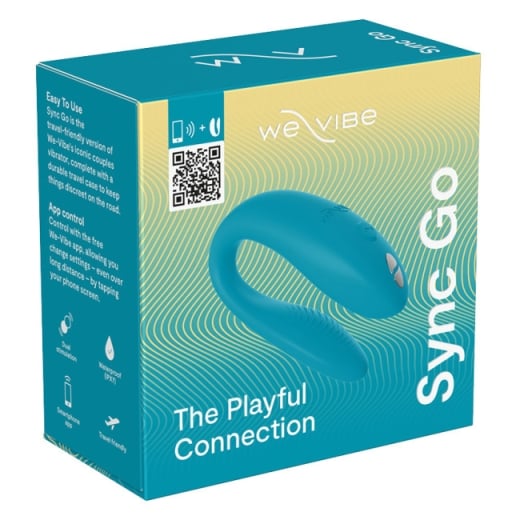 Porų vibratorius We-Vibe Sync Go (mėlynas)