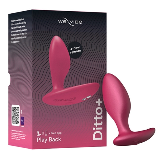 Išmanusis analinis kaištis We-Vibe Ditto+ (rožinis)