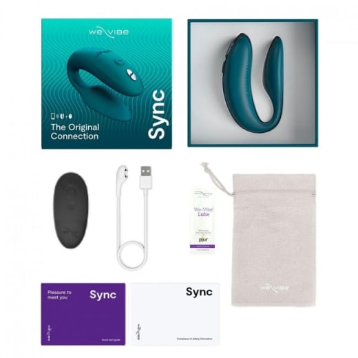 Porų vibratorius We-Vibe Sync 2 (žalias)