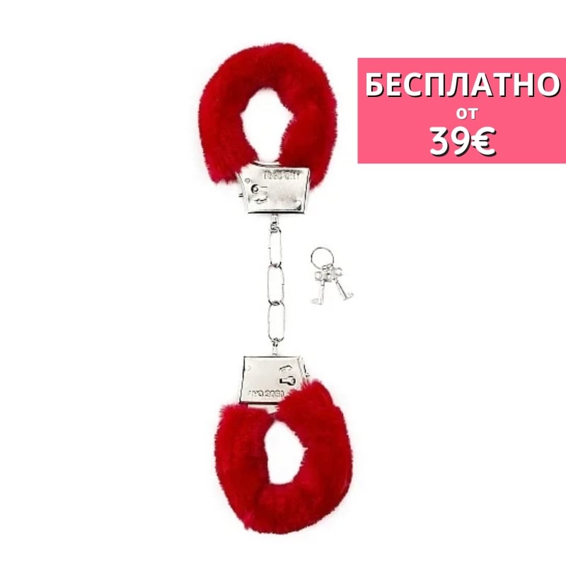 Наручники Furry Handcuffs (красные)
