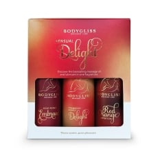 Masažo aliejų rinkinys Sensual Delight (3x50 ml)