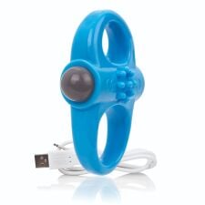 Кольцо для пениса Charged Yoga (синий)