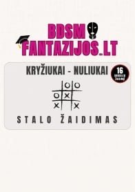Erotinis žaidimas Kryžiukai-nuliukai: BDSM (16 užduočių rinkinys)