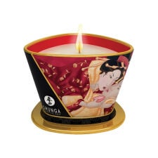Shunga masažo aliejus-žvakė Braškytė