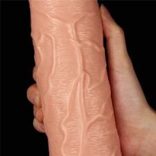 11'' Realistic Long Vibrating Dildo Flesh