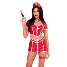 Teminis kostiumas Red Alert Nurse 