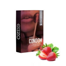 Egzo оральные презервативы Strawberry (3 шт)