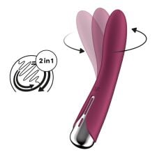 Vibratorius Satisfyer Spinning Vibe 1 (raudonas)