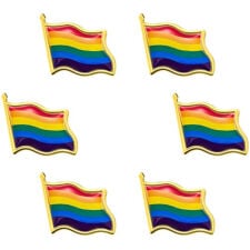 Metāla nozīmīte Pride Flag