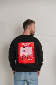 Unisex džemperis Nenustok žaisti (juodas)