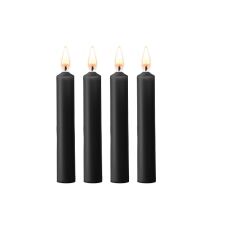 Тающие свечи для массажа чёрного цвета