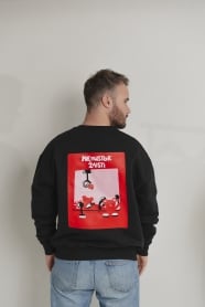 Unisex džemperis Nenustok žaisti (juodas)