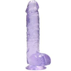 Falo imitatorius Crystal Clear (17 cm) (violetinis)
